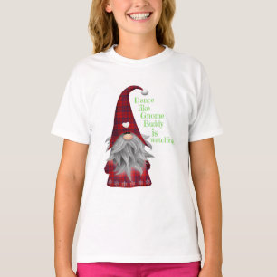 Camiseta Navidades Regalo de moda BAILE COMO GNOME BUDDY