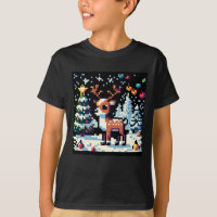 Navidades Reindeer Winter Wonderland Pixel Art