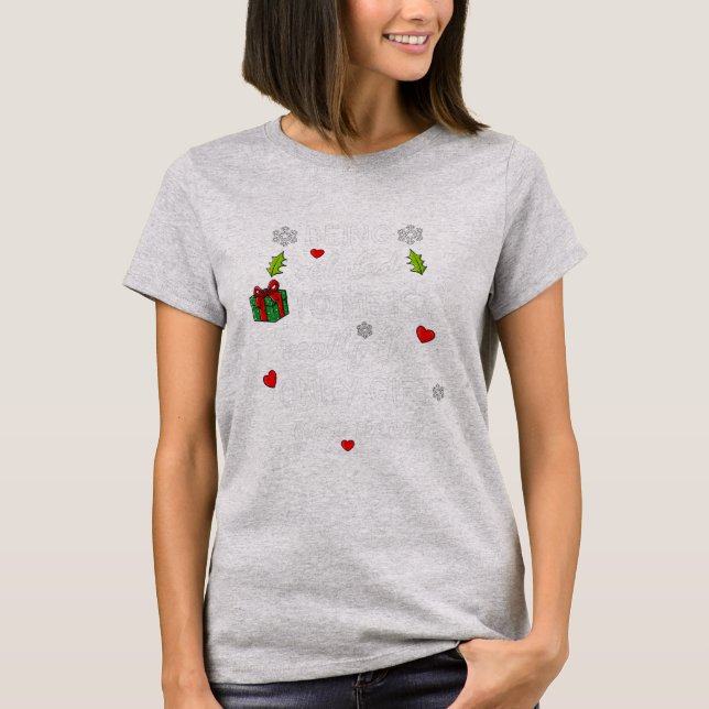Camiseta Navidades Relacionados A Mí Familia Graciosa (Anverso)