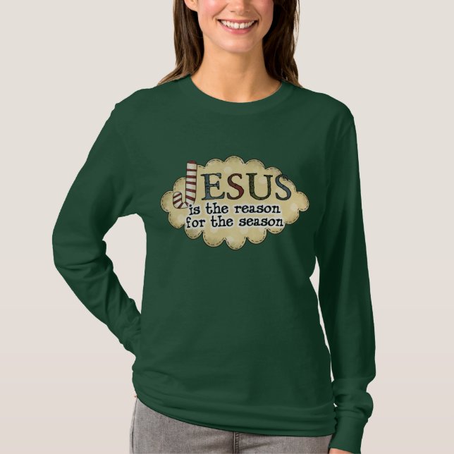 Camiseta Navidades religiosos de mujeres llevan mucho tiemp (Anverso)