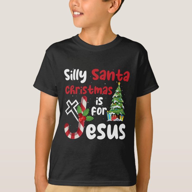 Camiseta Navidades Religiosos, Silly Santa Navidades Es Par (Anverso)