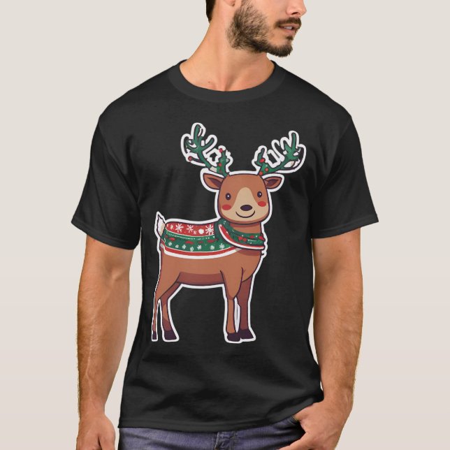 Camiseta Navidades renos (Anverso)