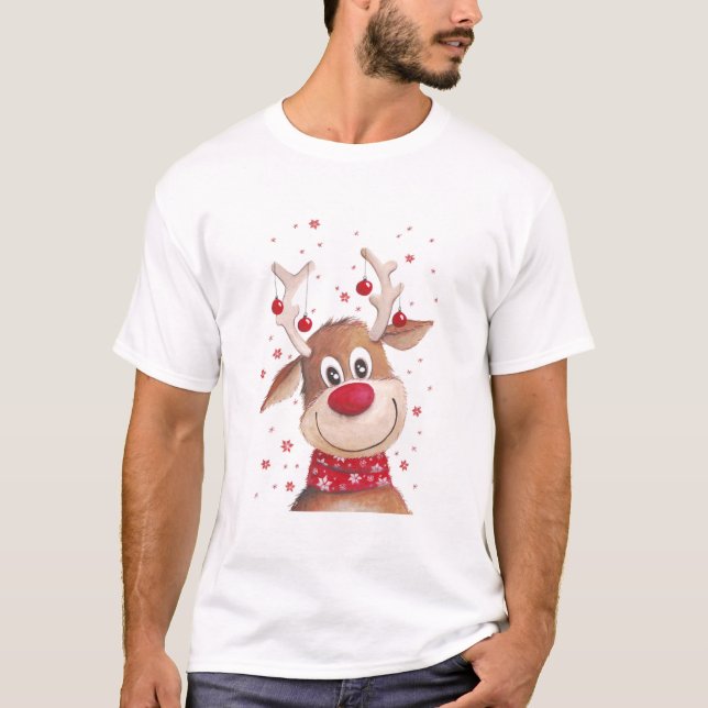 Camiseta Navidades renos (Anverso)