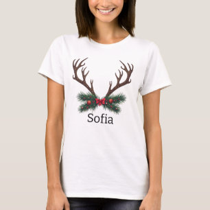 Camiseta navidades renos personificados