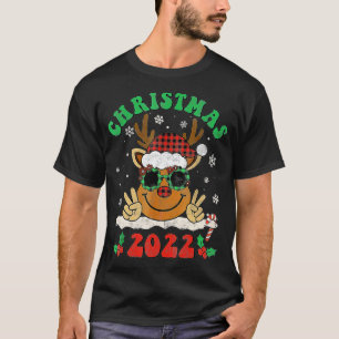 Camiseta Navidades Retro 2022 Reno de Buffalo Rojo Sa
