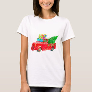 Camiseta Navidades Retro Car Holiday
