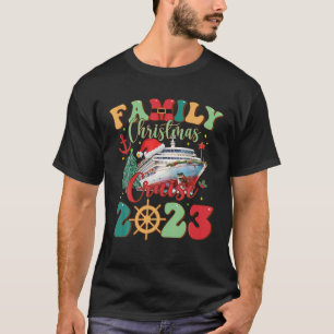 Camiseta Navidades Retro Familia Cruise 2023 Squad Xmas Fun
