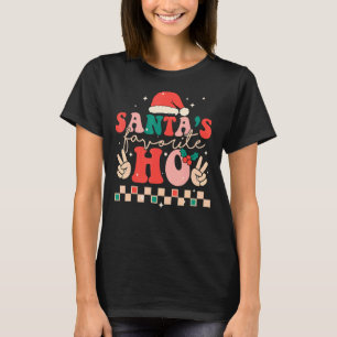 Camiseta Navidades Retro Favoritos De Santas Ho Santa Groov
