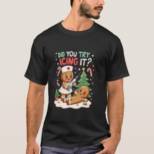 Camiseta Navidades Retro Gingerbread Escuadrón De Enfermera
