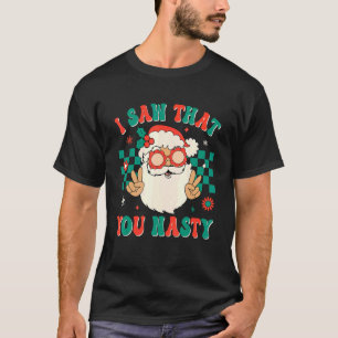 Camiseta Navidades Retro Groovy Que Vi Que Eres Un Hippie D