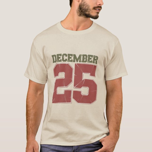 Camiseta Navidades retro invierno festivo 25 de diciembre (Anverso)