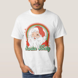 Camiseta Navidades retro Santa Baby Groovy Navidades Vintag