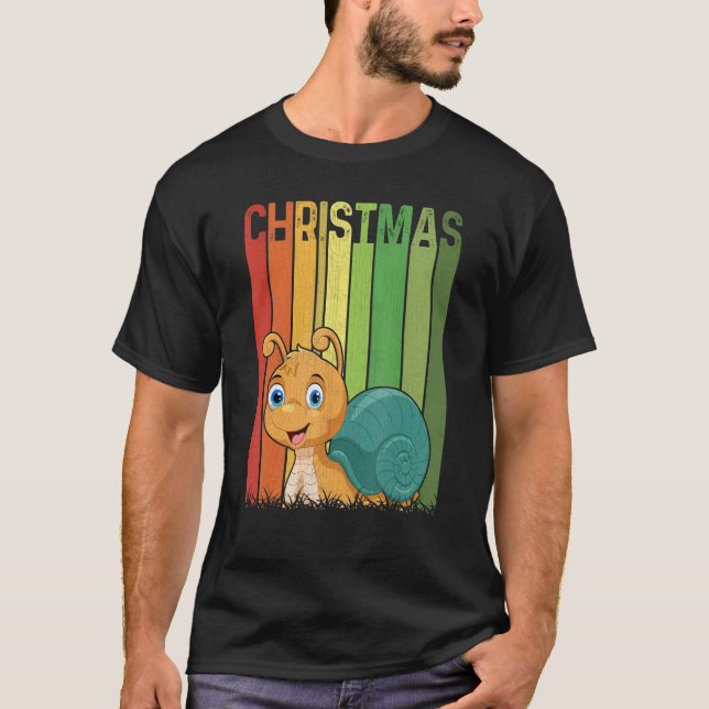 Camiseta Navidades Retro Snail Cute Group coincidiendo con  (Anverso)