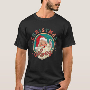 Camiseta Navidades Retro Vibes Santa Clause Feliz Navidad