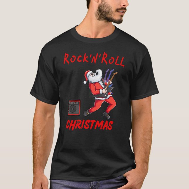 Camiseta Navidades Rock-N-Roll (Anverso)