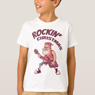 Camiseta Navidades Rockin, Santa meciendo con Invita de gui