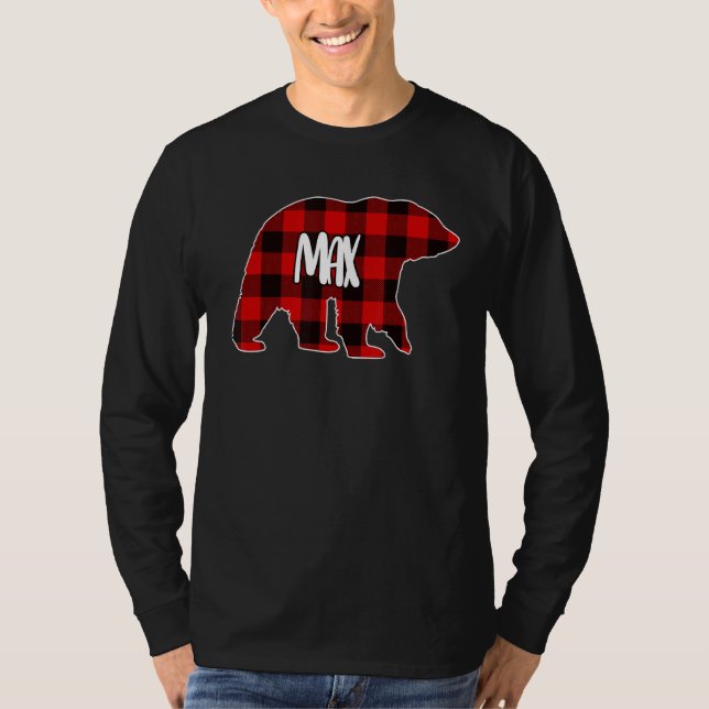Camiseta Navidades rojos con manchas de búfalo máx. oseo Pe (Anverso)