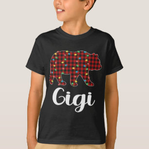 Camiseta Navidades rojos de plástico iluminan Gigi Bear Xma