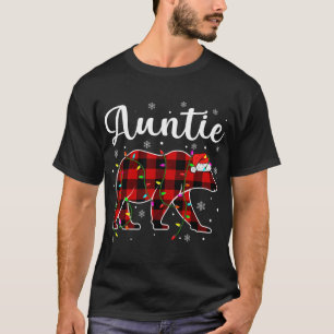 Camiseta Navidades rojos divertidos alumbran a la tía osos 