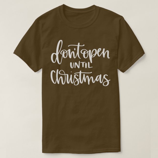 Camiseta Navidades rompen no abren hasta que Navidades (Diseño del anverso)