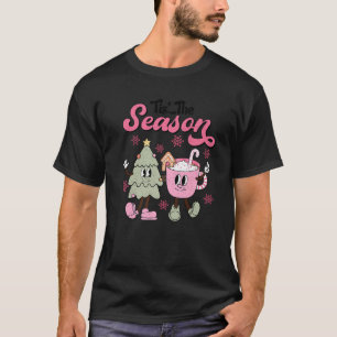 Camiseta Navidades Rosa Retro Este Es El Coff Del Árbol De 