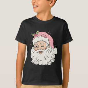 Camiseta Navidades rosados de diverso añejo Santa Claus Hom