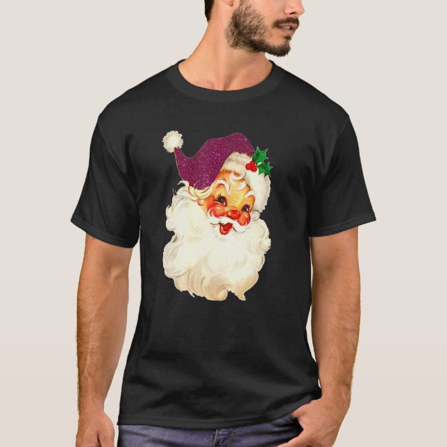 Camiseta Navidades rosados de Santa Claus 2 (Anverso)