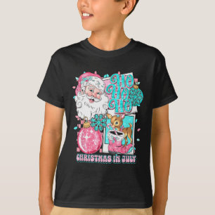Camiseta Navidades Rosados En Julio Retro Santa Disco Snowm