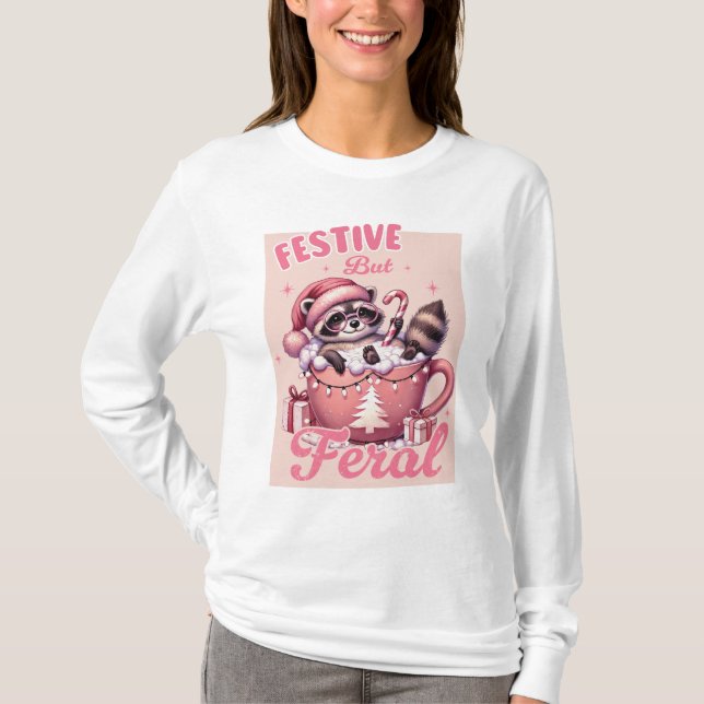 Camiseta Navidades rosados festivos pero ferrosos (Anverso)