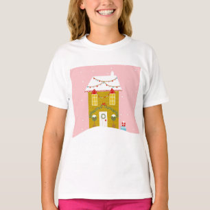 Camiseta Navidades rosados Fiesta niños vacaciones de cumpl