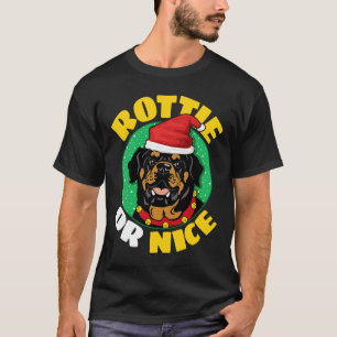 Camiseta Navidades Rottie o Nice Rottweiler