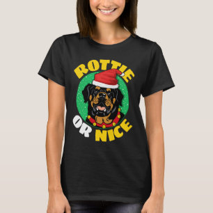Camiseta Navidades Rottie o Nice Rottweiler