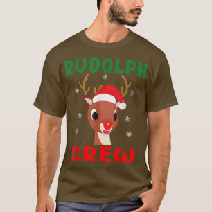 Camiseta Navidades Rudolph Crew Familia Matando A Pajamas X