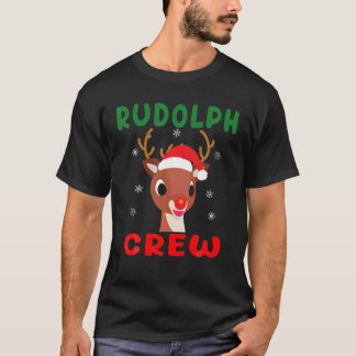 Camiseta Navidades Rudolph Crew Familia Matando A Pajamas X