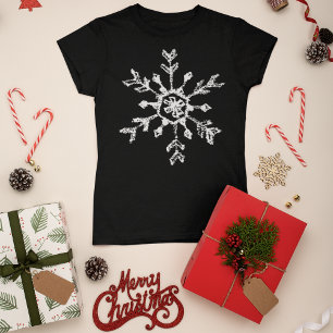 Camiseta Navidades Rústicos Snowflake