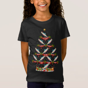 Camiseta Navidades Salmon Fish Xmas Iluminan Árbol Salmón T