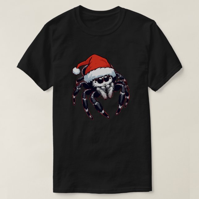 Camiseta Navidades saltando araña (Diseño del anverso)