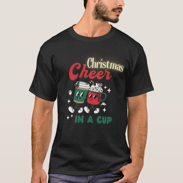 Camiseta Navidades Saludan En Una Copa (Anverso)