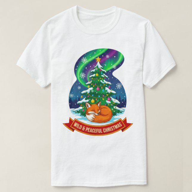 Camiseta Navidades salvajes y pacíficos Fox Design (Diseño del anverso)
