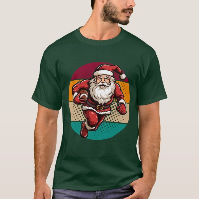 Camiseta navidades santa americano (Anverso)