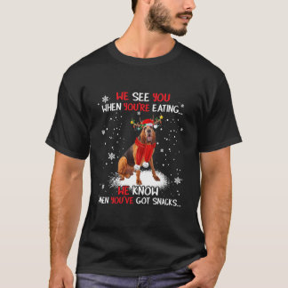 Camiseta Navidades Santa Bloodhound Reindes Light Pajama 