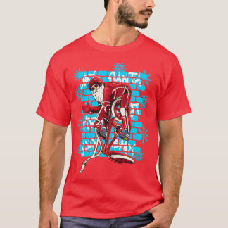 Camiseta Navidades Santa Claus BMX Trucos de estilo libre