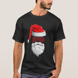 Camiseta Navidades Santa Claus enfrentan lentes de sol con 