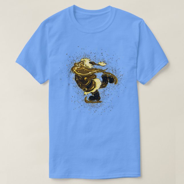 Camiseta Navidades santa claus golden Gold (Diseño del anverso)