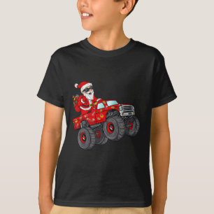 Camiseta Navidades Santa Claus Monstruando Camión Boys Ki