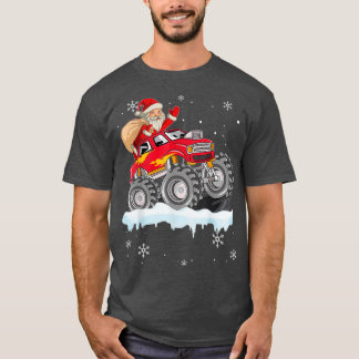 Camiseta Navidades Santa Claus Monstruando Camión Boys Ki