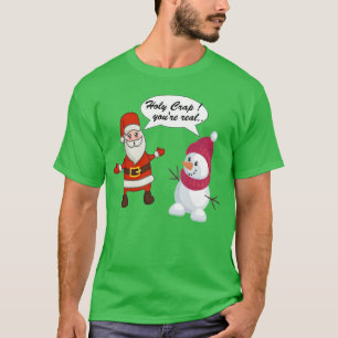 Camiseta Navidades Santa Claus Snowman en temporada alta