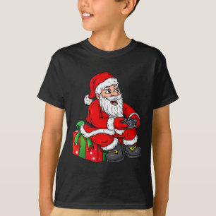 Camiseta Navidades Santa Claus Video Gamer Controller Boys