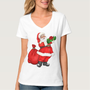 Camiseta Navidades Santa con regalos
