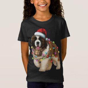 Camiseta Navidades Santa Dog, St. Bernard, Saint Xmas, Perr